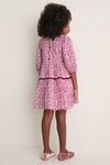 Burgundy Climbing Floral Maribelle Dress