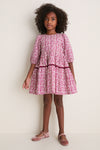 Burgundy Climbing Floral Maribelle Dress