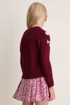 Pink Flower Embroidery Blossom Sweater