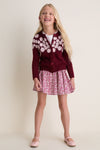 Pink Flower Embroidery Blossom Sweater