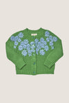 Blue Flower Embroidery Blossom Sweater