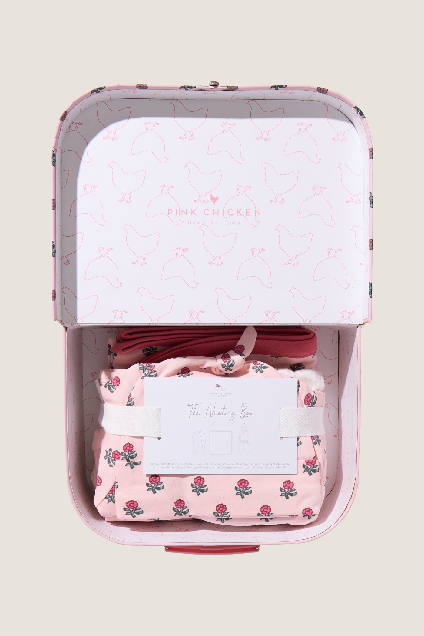 Pink Tiny Flower Nesting Box