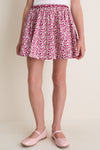 Burgundy Climbing Floral Gianna Skirt