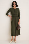 Burnt Olive Lily Sweater Dress