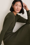 Burnt Olive Lily Sweater Dress