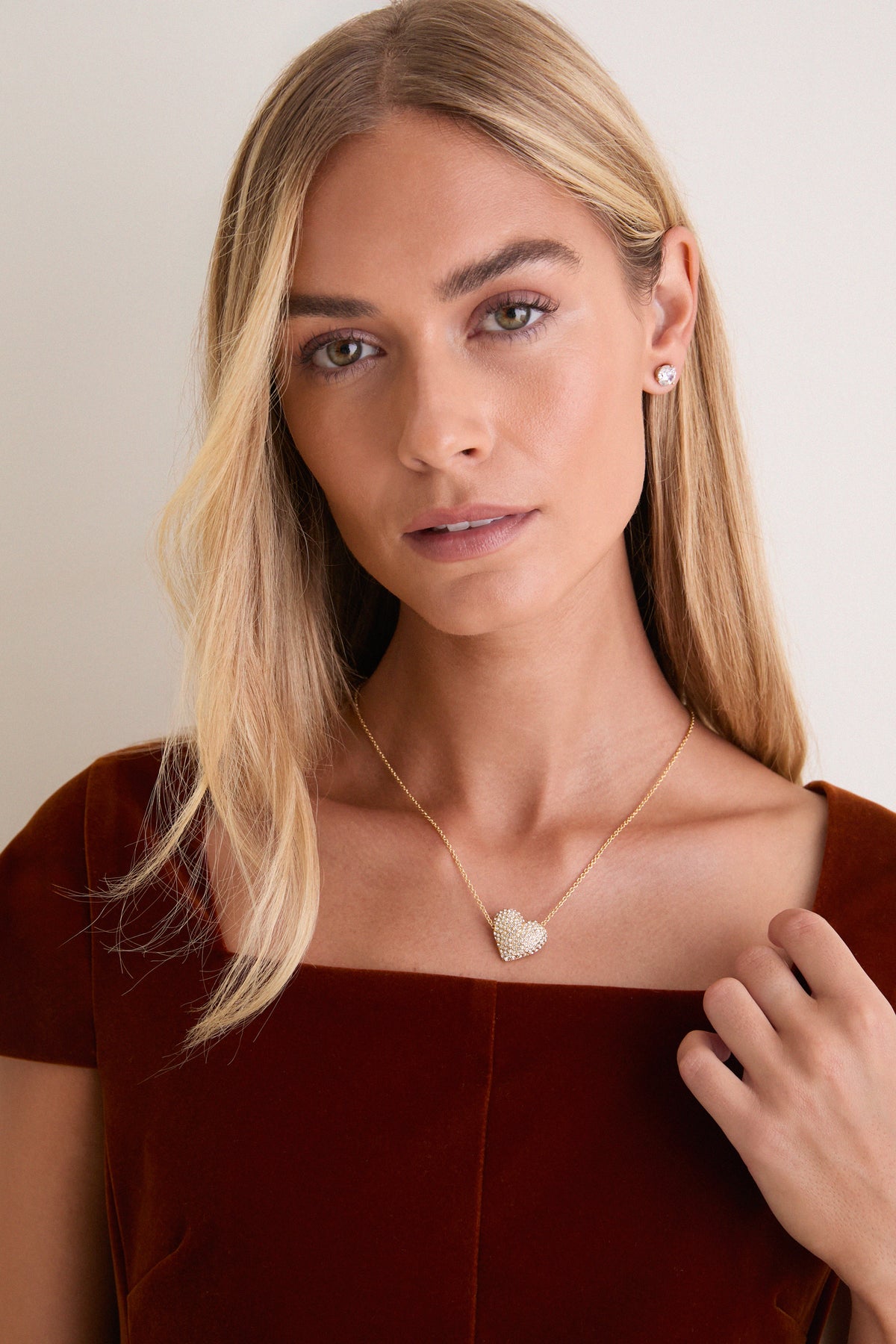 Crystal Heart Reign Necklace