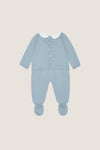 Dusty Blue Inigo Merino Baby Knitted Set