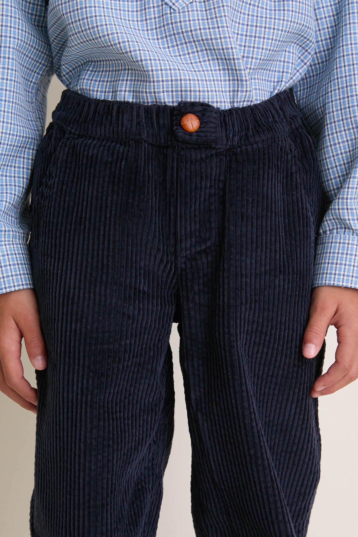 Navy Benito Corduroy Trousers