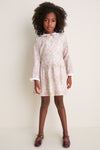 Pink Floral Laura Drop Waist Dress