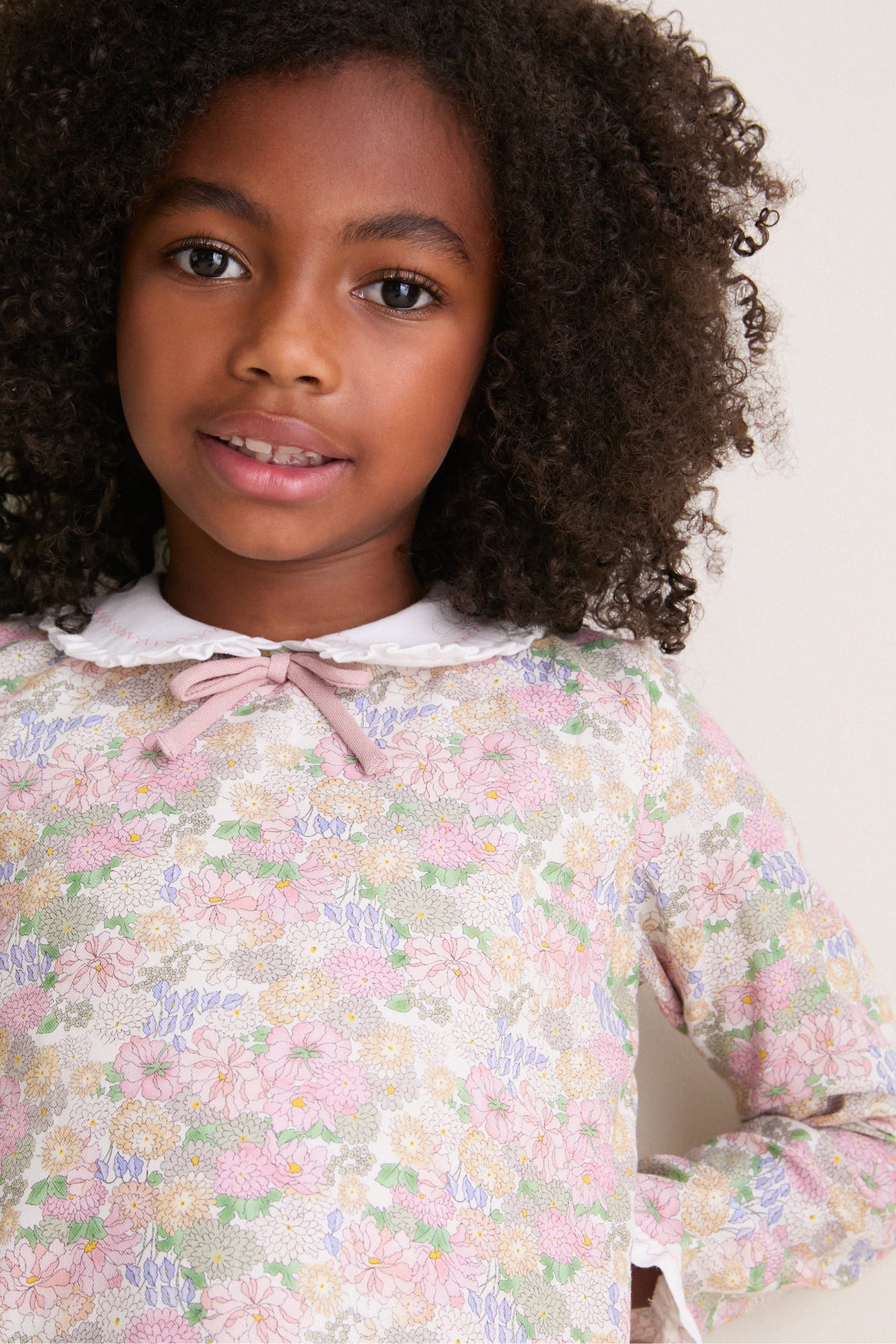 Pink Floral Laura Drop Waist Dress