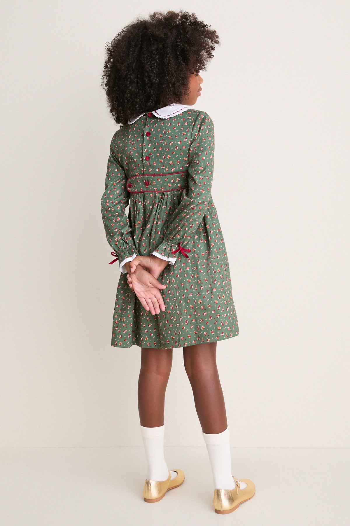 Green Floral Lilly Dress