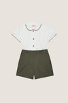 Green Mattia Corduroy Baby Boy Set