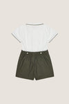 Green Mattia Corduroy Baby Boy Set