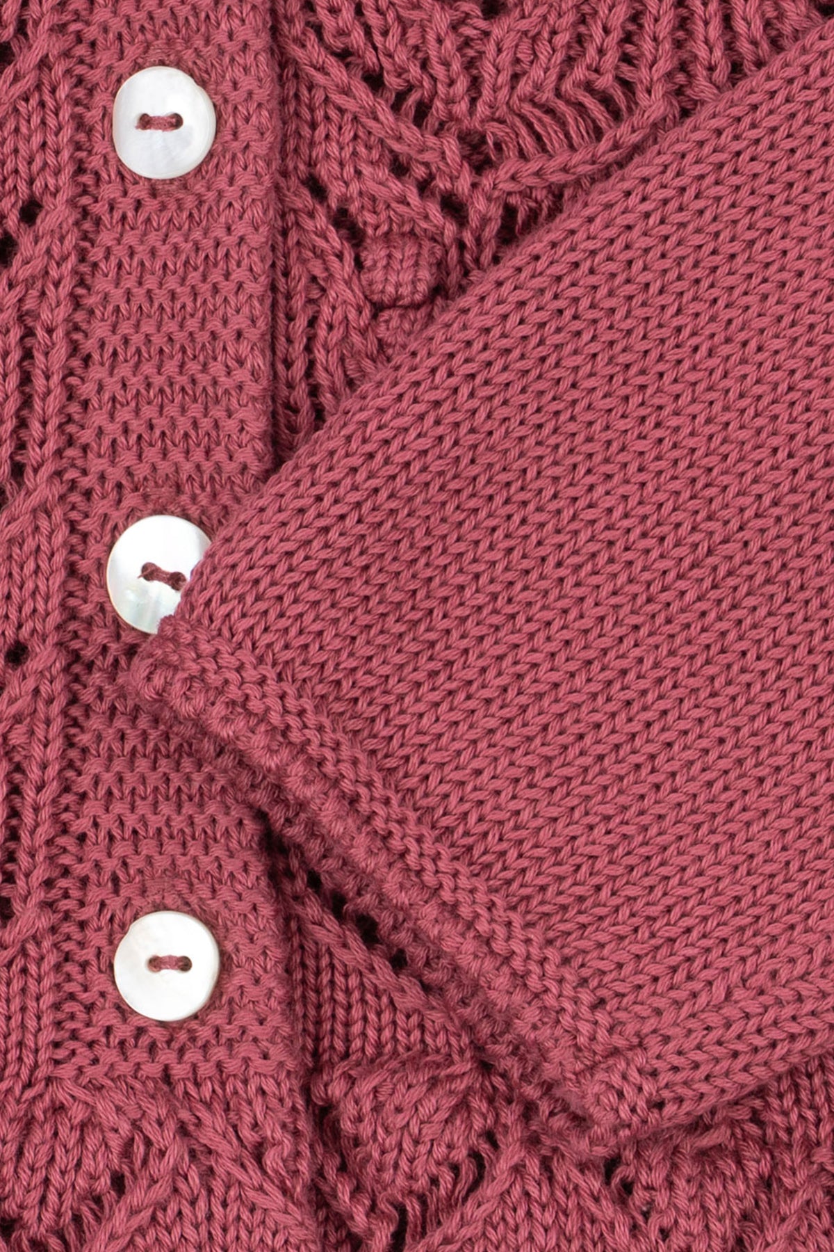 Deco Rose Cabby Frill Cardigan