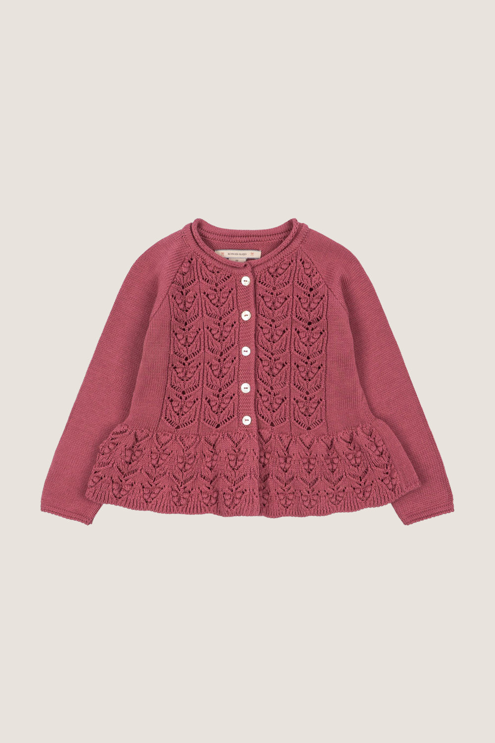 Deco Rose Cabby Frill Cardigan