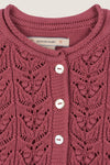 Deco Rose Cabby Frill Cardigan