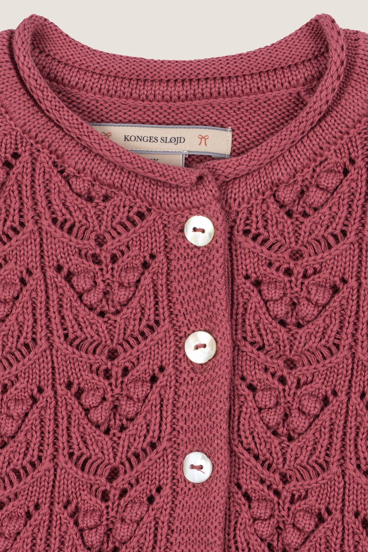 Deco Rose Cabby Frill Cardigan