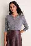 Heather Gray Merino Thatcher Cardigan
