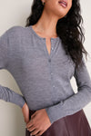 Heather Gray Merino Thatcher Cardigan