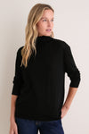 Black Merino Whitney Turtleneck