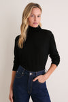 Black Merino Whitney Turtleneck