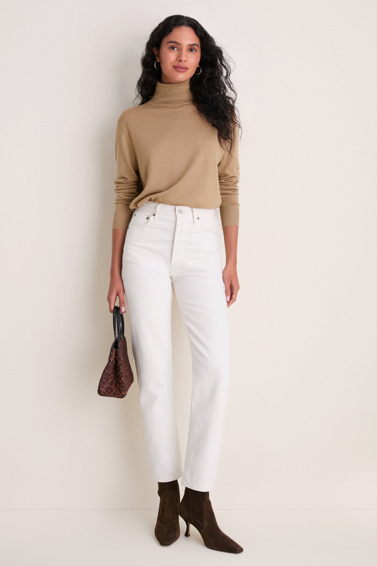 Camel Merino Whitney Turtleneck