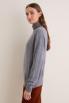 Gray Merino Whitney Turtleneck