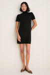 Black Merino Hewitt Turtleneck Dress