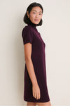 Plum Merino Hewitt Turtleneck Dress