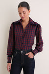 Red Baker Blouse
