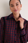 Red Baker Blouse