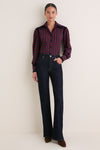 Red Baker Blouse