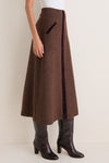 Brown Grenelle Skirt