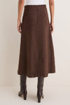 Brown Grenelle Skirt