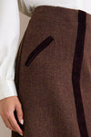 Brown Grenelle Skirt