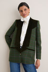 Green Plaid Harrow Blazer