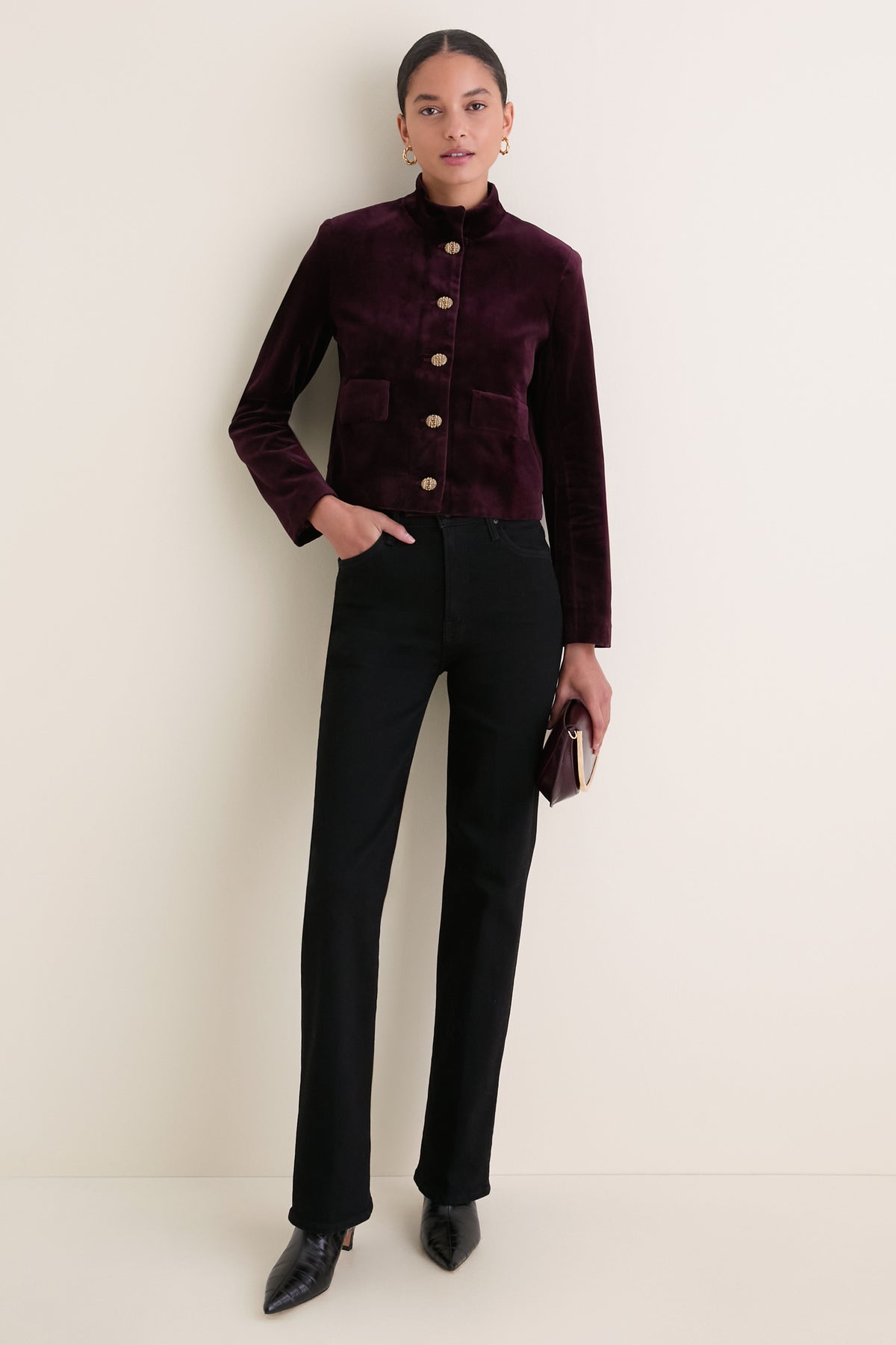 Garnet Velvet Jacket