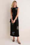 Wildflower Embroidered Crepe Camille Dress
