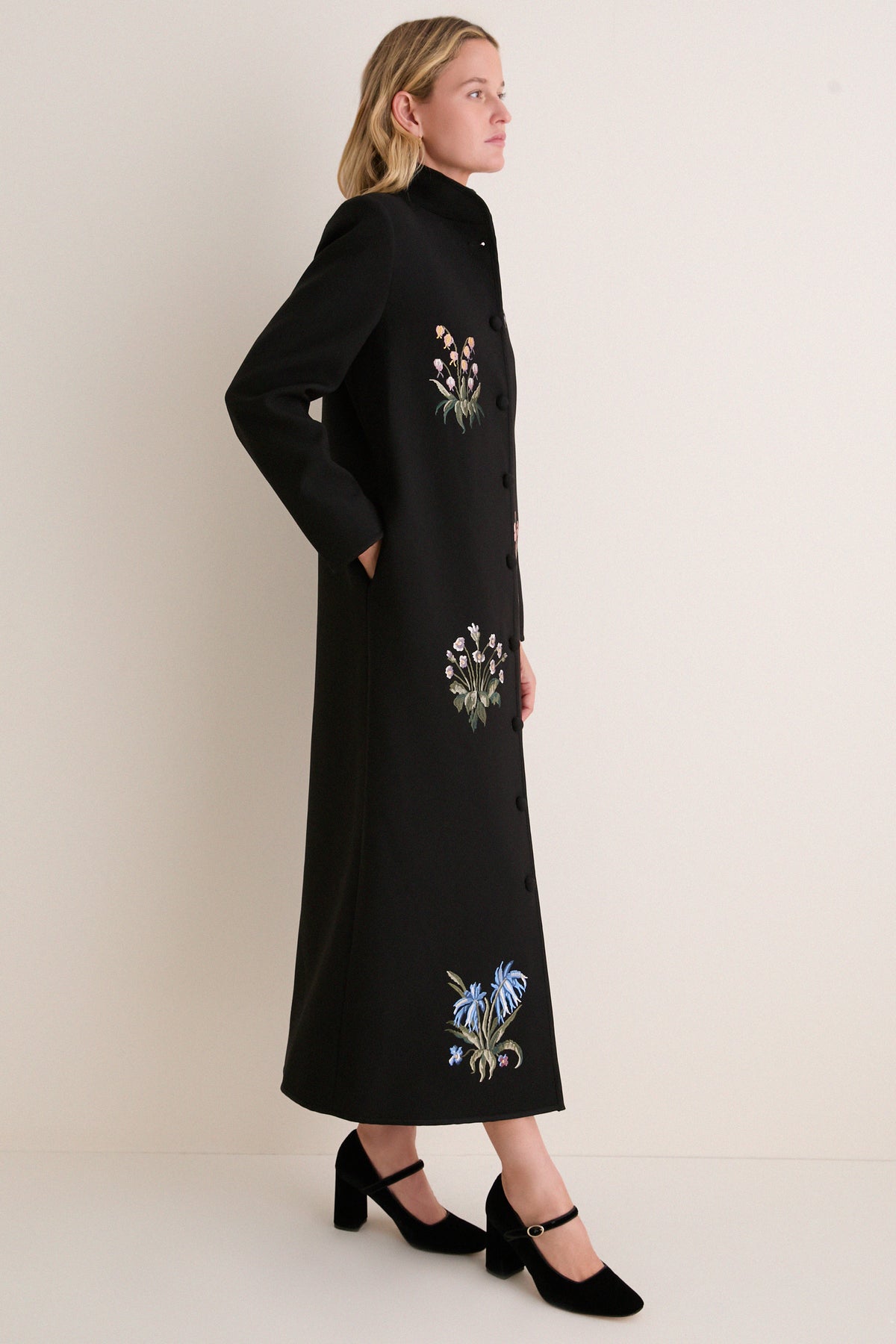 Wildflower Embroidered Volta Coat Dress