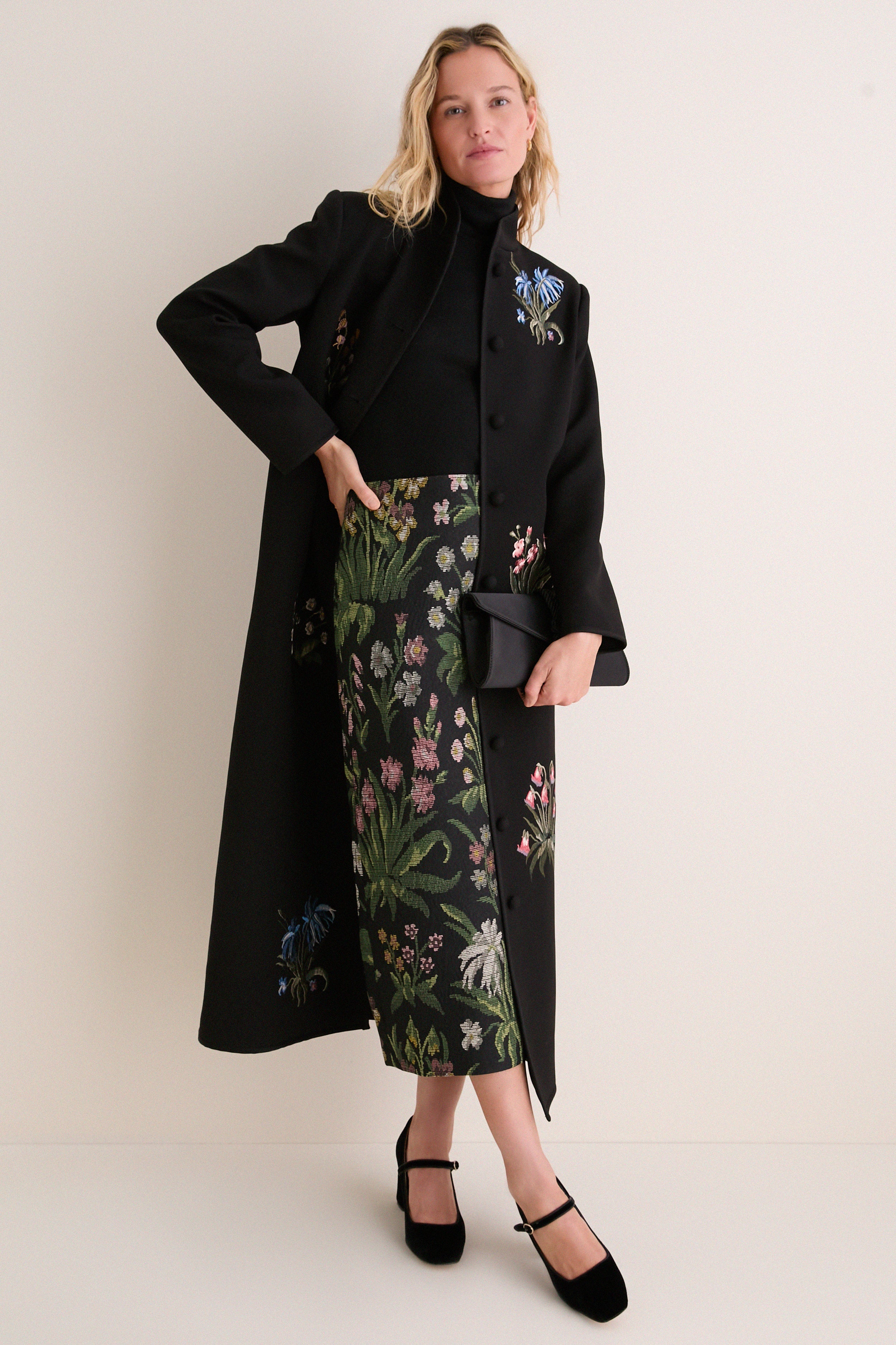 Wildflower Embroidered Volta Coat Dress | Tuckernuck