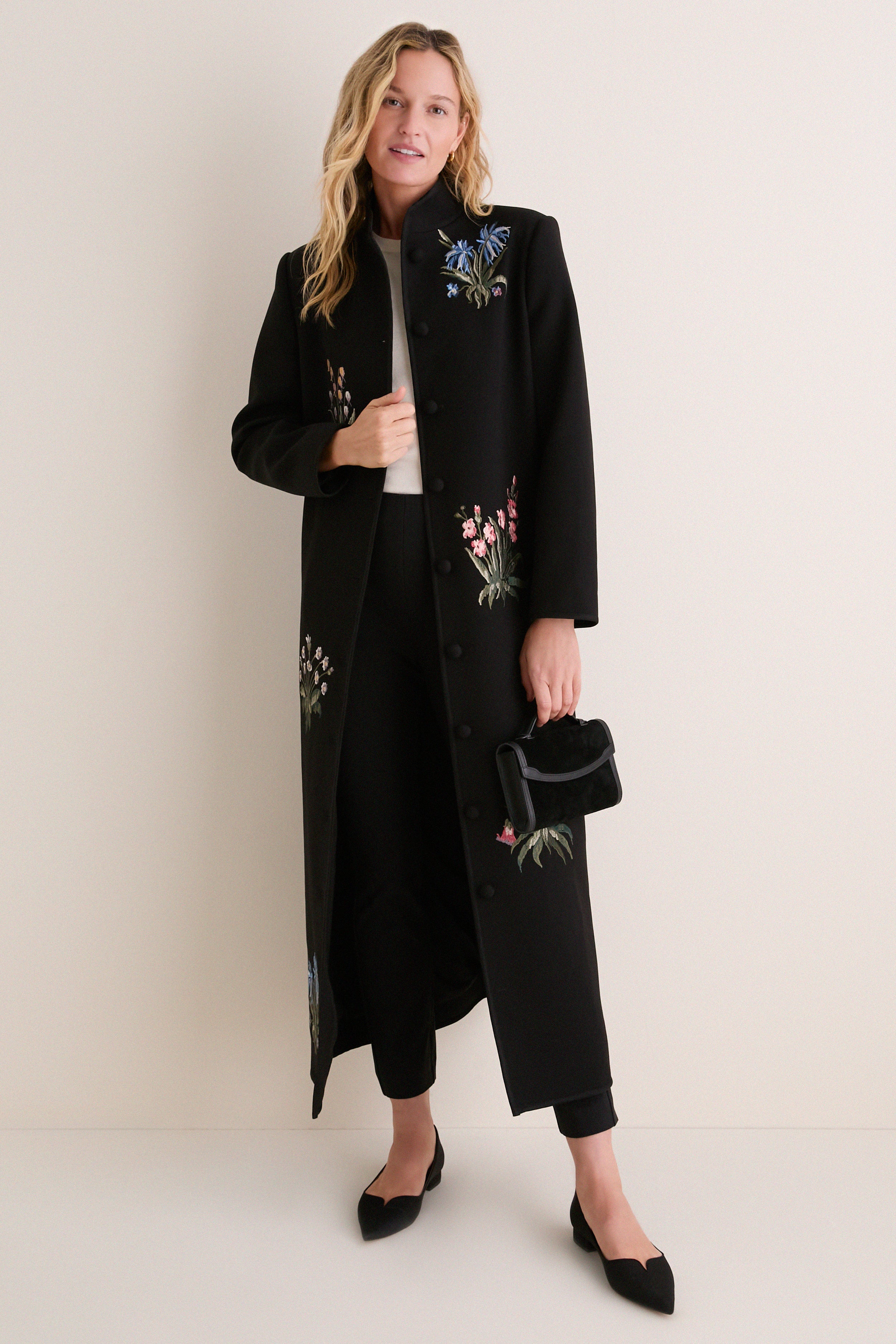 Wildflower Embroidered Volta Coat Dress | Tuckernuck
