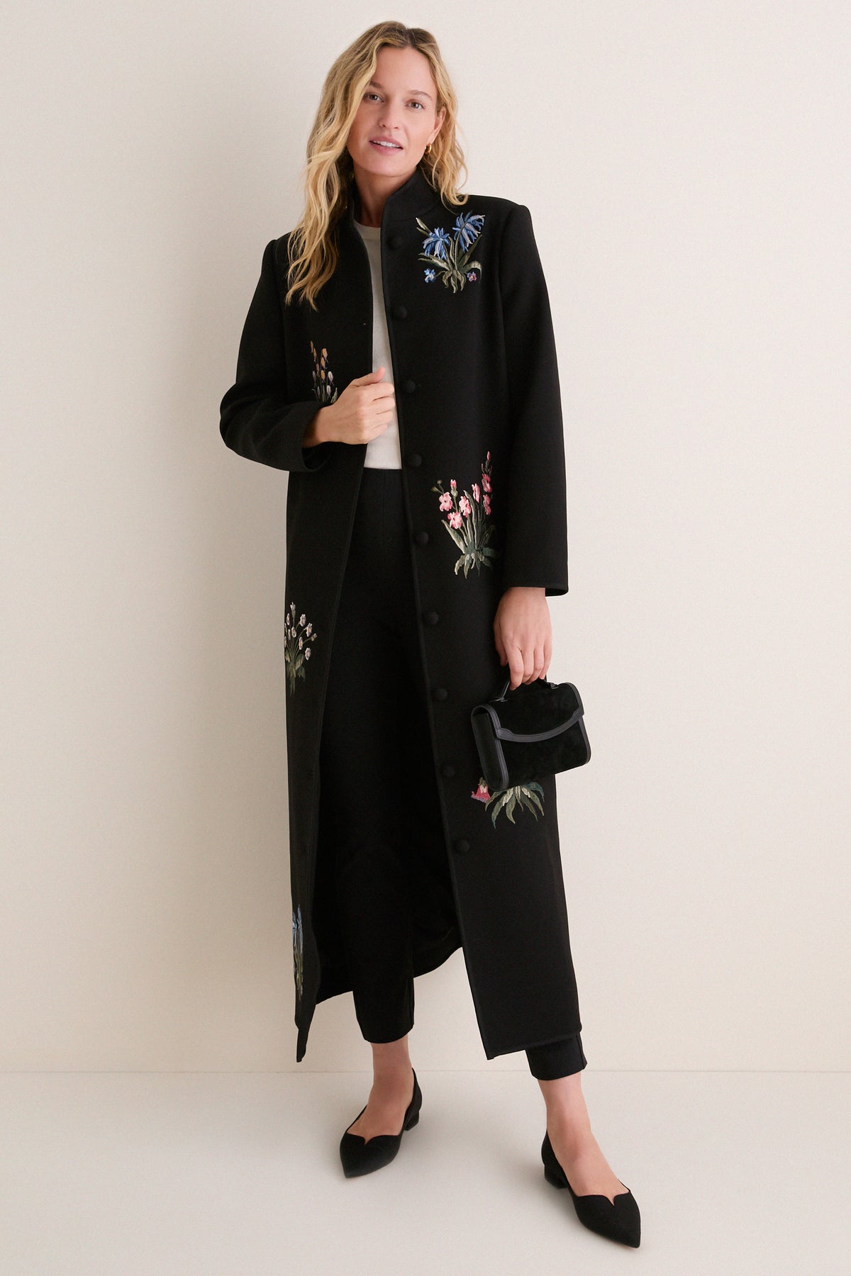 Wildflower Embroidered Volta Coat Dress