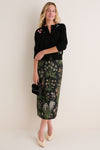 Floral Embroidered Potter Cardigan