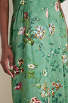 Sage Bouquet Cotton Sateen Delaney Dress