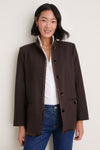 Chocolate Torte Velvet Trim Dalton Jacket