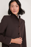 Chocolate Torte Velvet Trim Dalton Jacket