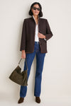 Chocolate Torte Velvet Trim Dalton Jacket