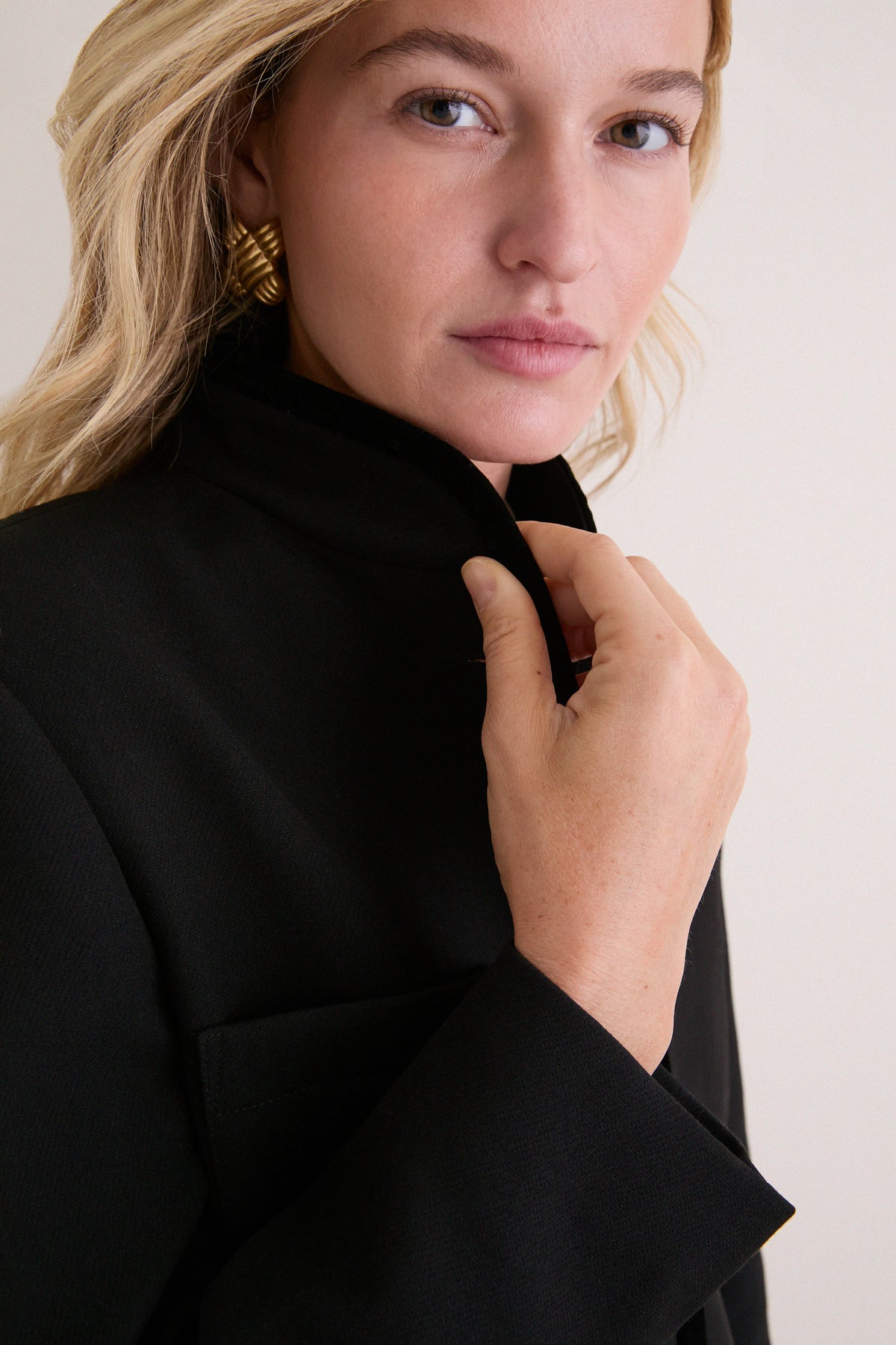 Black Velvet Trim Dalton Jacket