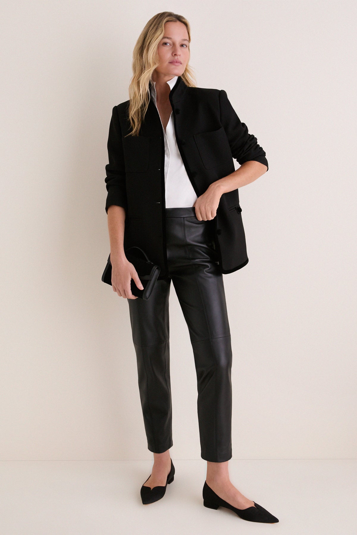 Black Velvet Trim Dalton Jacket