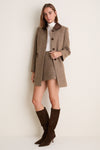 Herringbone Meg A-Line Mini Skirt